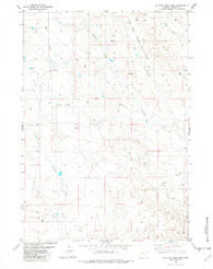 Wildlife Draw West Wyoming Historical topographic map, 1:24000 scale, 7.5 X 7.5 Minute, Year 1982