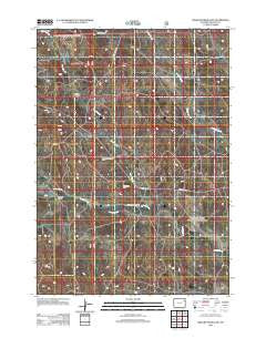 Wildlife Draw East Wyoming Historical topographic map, 1:24000 scale, 7.5 X 7.5 Minute, Year 2012