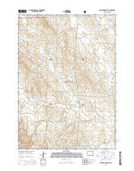 Wildlife Draw East Wyoming Current topographic map, 1:24000 scale, 7.5 X 7.5 Minute, Year 2015