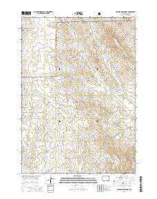 Wildlife Draw West Wyoming Current topographic map, 1:24000 scale, 7.5 X 7.5 Minute, Year 2015