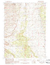Wilkins Peak Wyoming Historical topographic map, 1:24000 scale, 7.5 X 7.5 Minute, Year 1987