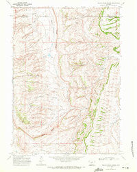 Willow Creek School Wyoming Historical topographic map, 1:24000 scale, 7.5 X 7.5 Minute, Year 1968