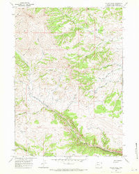 Willow Creek Wyoming Historical topographic map, 1:24000 scale, 7.5 X 7.5 Minute, Year 1967