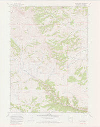 Willow Creek Wyoming Historical topographic map, 1:24000 scale, 7.5 X 7.5 Minute, Year 1967