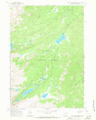 Willow Park Reservoir Wyoming Historical topographic map, 1:24000 scale, 7.5 X 7.5 Minute, Year 1967