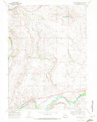 Willow Springs Wyoming Historical topographic map, 1:24000 scale, 7.5 X 7.5 Minute, Year 1969