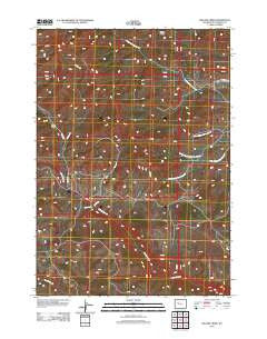 Willow Creek Wyoming Historical topographic map, 1:24000 scale, 7.5 X 7.5 Minute, Year 2012