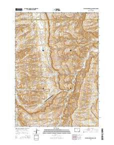 Willow Creek School Wyoming Current topographic map, 1:24000 scale, 7.5 X 7.5 Minute, Year 2015