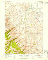 Wind River Wyoming Historical topographic map, 1:24000 scale, 7.5 X 7.5 Minute, Year 1952