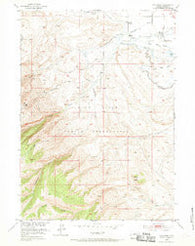 Wind River Wyoming Historical topographic map, 1:24000 scale, 7.5 X 7.5 Minute, Year 1952
