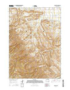 Wind River Wyoming Current topographic map, 1:24000 scale, 7.5 X 7.5 Minute, Year 2015