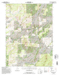 Windy Peak Wyoming Historical topographic map, 1:24000 scale, 7.5 X 7.5 Minute, Year 1992