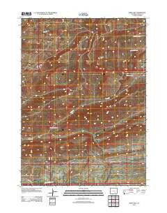 Windy Hill Wyoming Historical topographic map, 1:24000 scale, 7.5 X 7.5 Minute, Year 2012