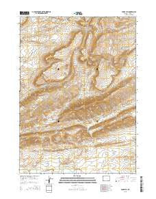 Windy Hill Wyoming Current topographic map, 1:24000 scale, 7.5 X 7.5 Minute, Year 2015