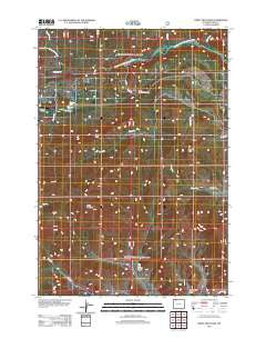 Windy Mountain Wyoming Historical topographic map, 1:24000 scale, 7.5 X 7.5 Minute, Year 2012