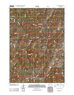 Windy Peak Wyoming Historical topographic map, 1:24000 scale, 7.5 X 7.5 Minute, Year 2012