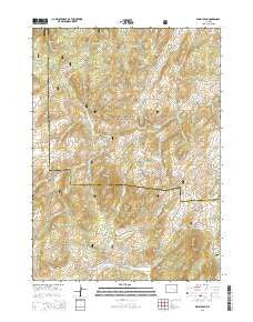 Windy Peak Wyoming Current topographic map, 1:24000 scale, 7.5 X 7.5 Minute, Year 2015