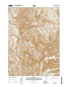 Windy Point Wyoming Current topographic map, 1:24000 scale, 7.5 X 7.5 Minute, Year 2015