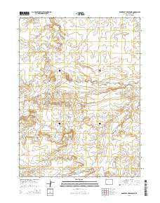 Winter Fat Reservoir Wyoming Current topographic map, 1:24000 scale, 7.5 X 7.5 Minute, Year 2015