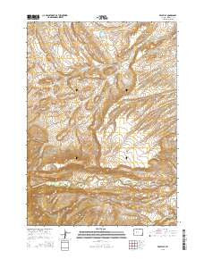 Wise Flat Wyoming Current topographic map, 1:24000 scale, 7.5 X 7.5 Minute, Year 2015