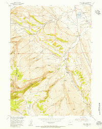 Wolf Point Wyoming Historical topographic map, 1:24000 scale, 7.5 X 7.5 Minute, Year 1954