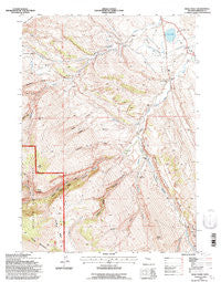 Wolf Point Wyoming Historical topographic map, 1:24000 scale, 7.5 X 7.5 Minute, Year 1991