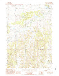 Wood Canyon Wyoming Historical topographic map, 1:24000 scale, 7.5 X 7.5 Minute, Year 1984