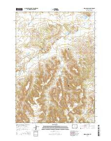 Wood Canyon Wyoming Current topographic map, 1:24000 scale, 7.5 X 7.5 Minute, Year 2015