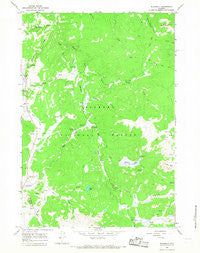 Woodrock Wyoming Historical topographic map, 1:24000 scale, 7.5 X 7.5 Minute, Year 1964
