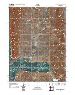 Woodruff Narrows Wyoming Historical topographic map, 1:24000 scale, 7.5 X 7.5 Minute, Year 2011