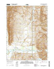 Woodruff Narrows Wyoming Current topographic map, 1:24000 scale, 7.5 X 7.5 Minute, Year 2015