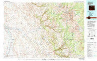 Worland Wyoming Historical topographic map, 1:100000 scale, 30 X 60 Minute, Year 1979