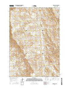 Worland SE Wyoming Current topographic map, 1:24000 scale, 7.5 X 7.5 Minute, Year 2015