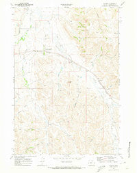Wyarno Wyoming Historical topographic map, 1:24000 scale, 7.5 X 7.5 Minute, Year 1968