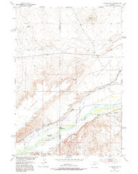 Y U Bench NE Wyoming Historical topographic map, 1:24000 scale, 7.5 X 7.5 Minute, Year 1951