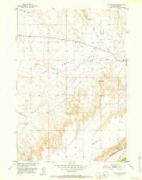 Y U Bench NW Wyoming Historical topographic map, 1:24000 scale, 7.5 X 7.5 Minute, Year 1951
