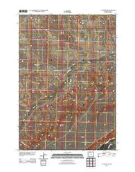 Y U Bench NW Wyoming Historical topographic map, 1:24000 scale, 7.5 X 7.5 Minute, Year 2012