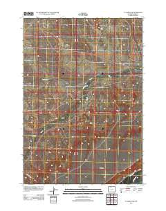 Y U Bench NW Wyoming Historical topographic map, 1:24000 scale, 7.5 X 7.5 Minute, Year 2012