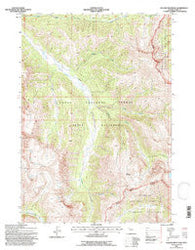 Yellow Mountain Wyoming Historical topographic map, 1:24000 scale, 7.5 X 7.5 Minute, Year 1991