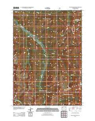 Yellow Mountain Wyoming Historical topographic map, 1:24000 scale, 7.5 X 7.5 Minute, Year 2012