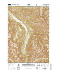 Yellow Mountain Wyoming Current topographic map, 1:24000 scale, 7.5 X 7.5 Minute, Year 2015