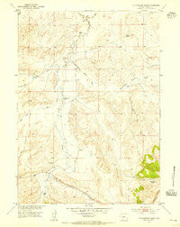 Yellowstone Ranch Wyoming Historical topographic map, 1:24000 scale, 7.5 X 7.5 Minute, Year 1953
