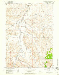 Yellowstone Ranch Wyoming Historical topographic map, 1:24000 scale, 7.5 X 7.5 Minute, Year 1958