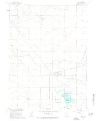 Yoder Wyoming Historical topographic map, 1:24000 scale, 7.5 X 7.5 Minute, Year 1960