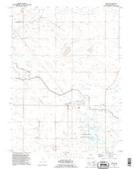 Yoder Wyoming Historical topographic map, 1:24000 scale, 7.5 X 7.5 Minute, Year 1990