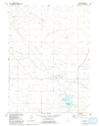 Yoder Wyoming Historical topographic map, 1:24000 scale, 7.5 X 7.5 Minute, Year 1960