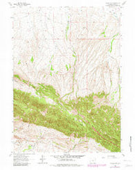 Youngs Pass Wyoming Historical topographic map, 1:24000 scale, 7.5 X 7.5 Minute, Year 1962