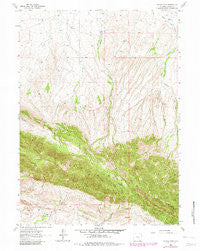 Youngs Pass Wyoming Historical topographic map, 1:24000 scale, 7.5 X 7.5 Minute, Year 1962