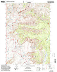 Younts Peak Wyoming Historical topographic map, 1:24000 scale, 7.5 X 7.5 Minute, Year 1991