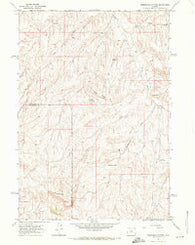 Zimmerman Buttes Wyoming Historical topographic map, 1:24000 scale, 7.5 X 7.5 Minute, Year 1966